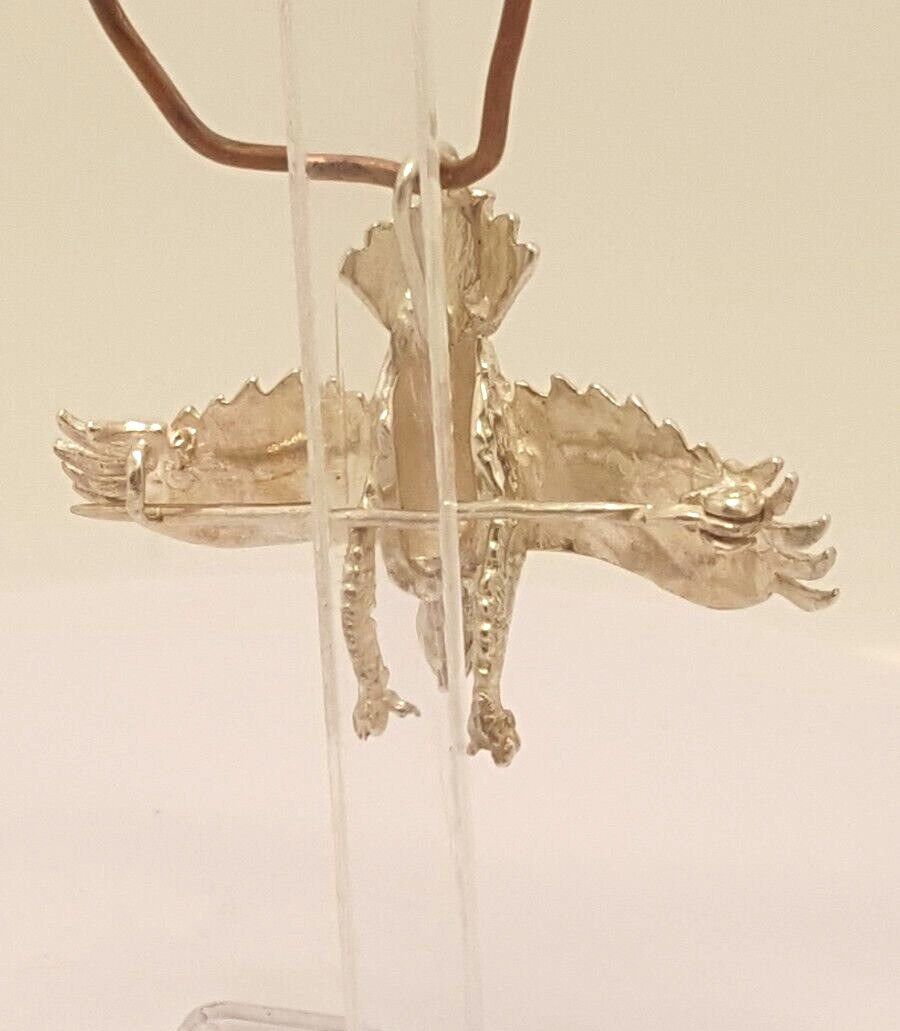 Gorgeous Solid Flying Eagle Design Brooch cum Pen… - image 15