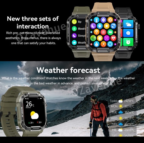 2023 Smart Watch For Men/Women Waterproof Smartwatch Bluetooth iPhone Samsung - Picture 11 of 18