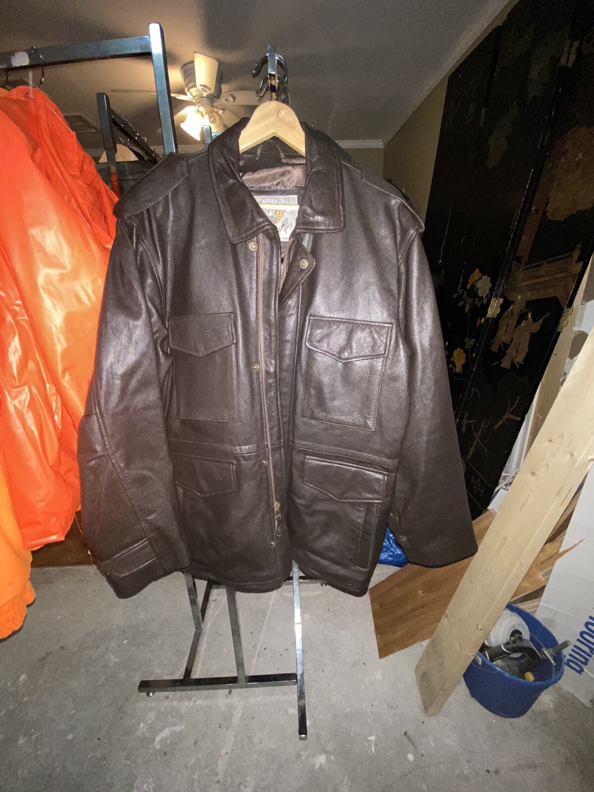 cooper leather jacket 4 pocket medium Gem