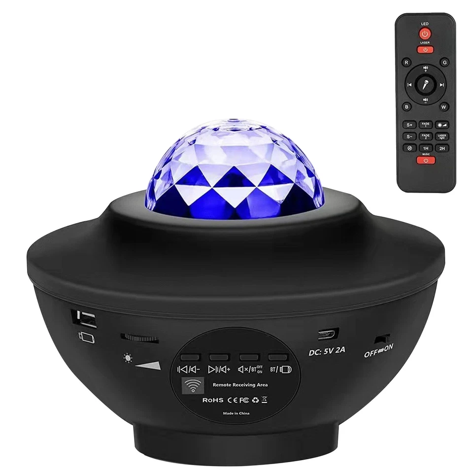 LED Sternenhimmel Projektor Nachtlicht Galaxy Fernbedienung Star Projektor Party - Bild 2 von 4