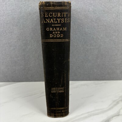 Security Analysis Benjamin Graham & David Dodd (1940 2nd Edition Sixth Printing)
