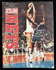1973-74 New York Nets ABA Finals Basketball Program vs Utah Stars  - incl. Dr J