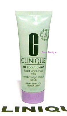 CLINIQUE Liquid Facial Soap Mild for ''Dry Combination'' Skin (2.5oz/75mL) MINI