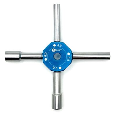 Racers Edge - Blue 4-in-1 Multi Wrench 4mm/5.5mm/7mm/8mm