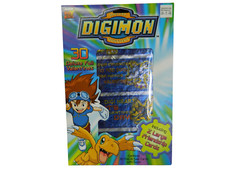 DIGIMON MONSTERS FOIL VALENTINES 30 DELUXE FOLD & SEAL CARDS - COLLECTORS 2000