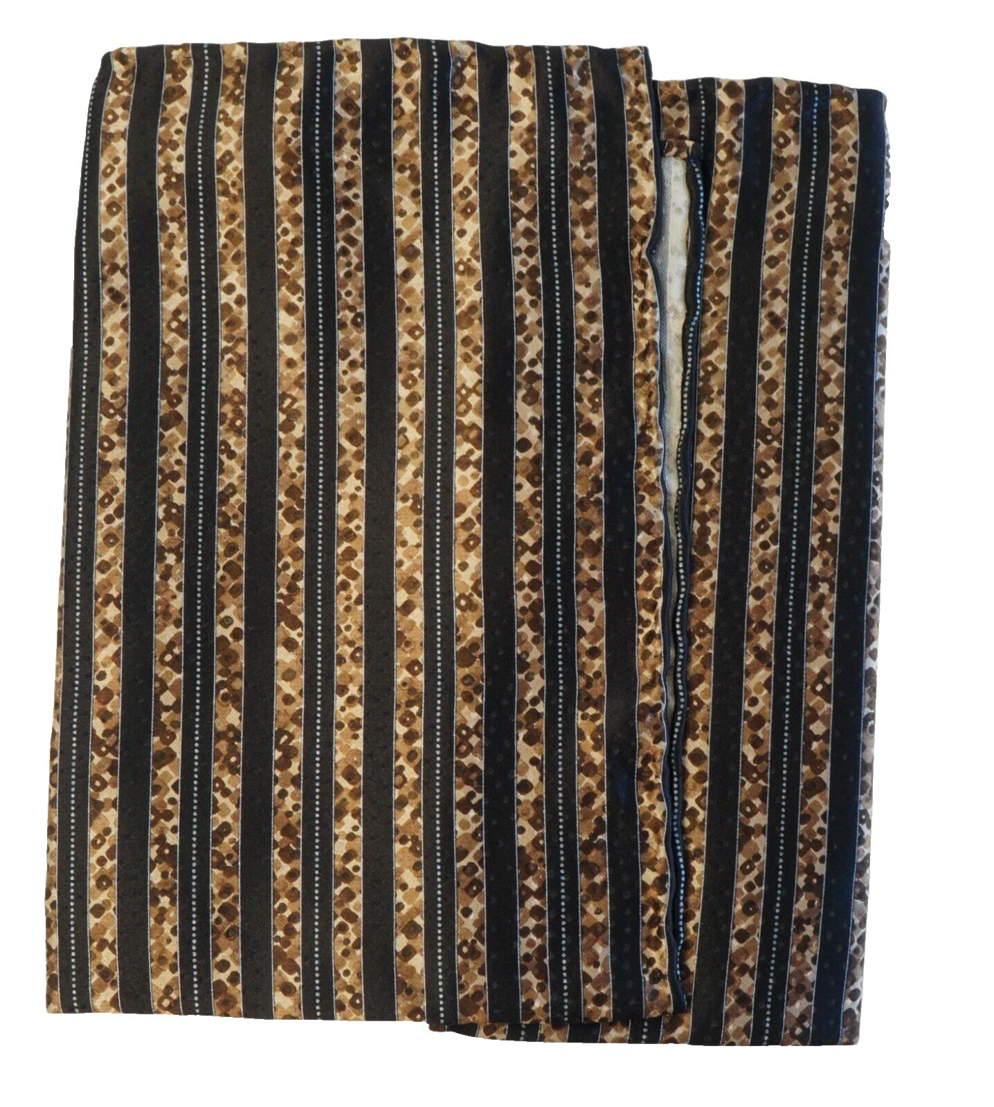 Marrón a Rayas 100% pañuelos de seda para hombres