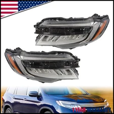 For 2019-2022 Honda Pilot 2019-2021 Passport LED Headlights Headlamps Right&Left