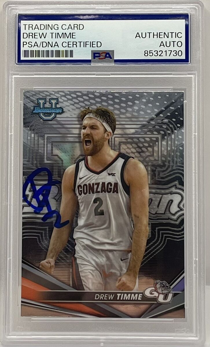 Drew Timme Signed Auto 2023-34 Bowman's Best Rookie Card PSA Drew Timme Signed Auto 2023-34 Bowman's Best Rookie Card PSA