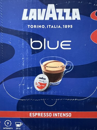 Kaffee Expresso Kapseln Lavazza BLAU Maschine - Dunkle Röstintensität 9 - Neu Karton