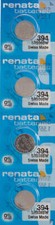 4 x Renata 394 Watch Batteries, SR936SW Battery