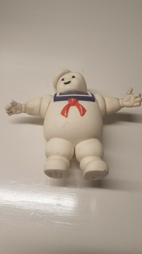 An original 1984 Stay Puft Marshmallow Man figure from The Real Ghostbusters — vintage, instantly recognizable, and the kind of thing that makes a grown adult gasp.