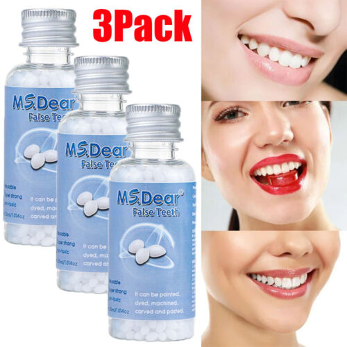 Dientes Falsos Pegamento Sólido Reparación Temporal de Dientes Moldeable Fijación Rotura Dientes Huecos - Imagen 21 de 22