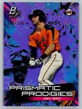 2019  Bowman Platinum #PPP-22 Joey Bart Prismatic Prodigies Purple 180/250