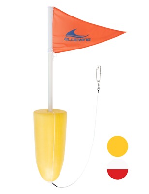BLUEWING Swordfish Buoy 1pc Buoy Float Flag with Long Line Clip US Seller