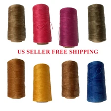 284Yards 20 colors 150D Flat Waxed Thread Leather Hand Sewing Stiching Cord