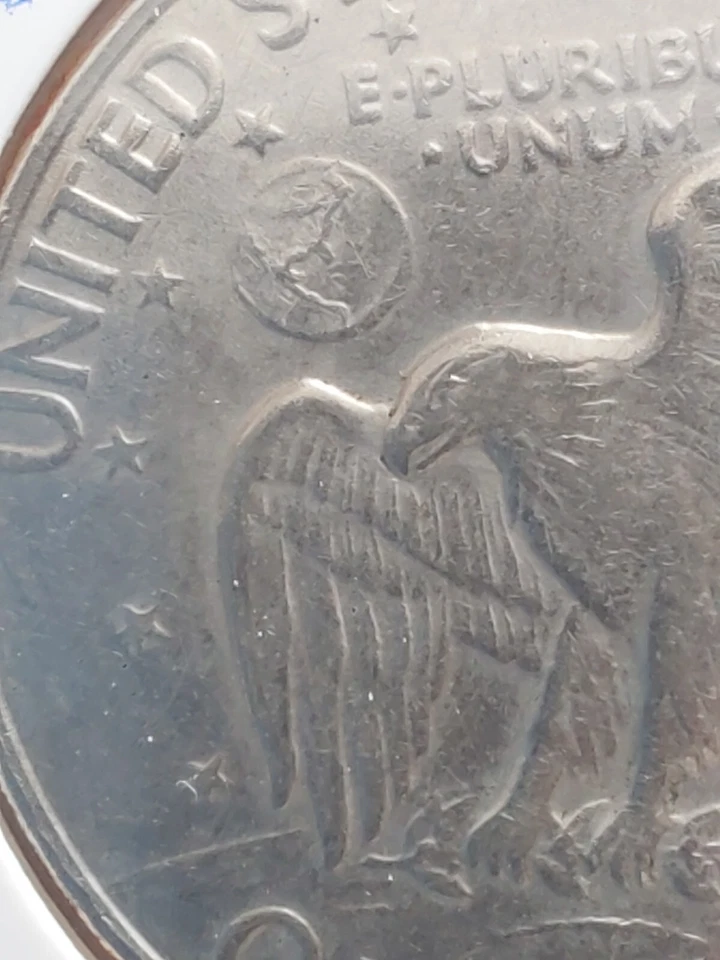 1972 -D Eisenhower Dollar Error- On Earth Islands Under Florida Are Missing - Image 2 of 4