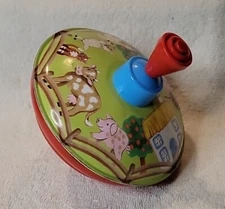 Czech Republic Spinning Tin Top