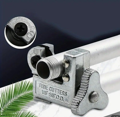 Mini Pipe Tubing Cutter 1/8" to 5/8" OD Copper Brass Aluminum Cutting HVAC Plumb - Picture 3 of 7