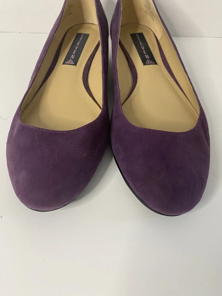 Steven By Steve Madden 紫色麂皮绒平底鞋。 7.5 码 — 第 4/4 张图片