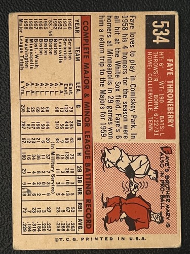 1959 Topps Baseball Singles - 507-572 High Numbers - Pick Your Card -- - Picture 219 of 499