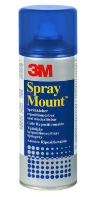 3M Scotch Sprühkleber Spray-Mount 400 ml lösbar 2-12 Std. dann permanent klebend
