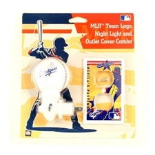 Los Angeles Dodgers MLB  Baseball Night Light Switch Cover Set NEW Great gift