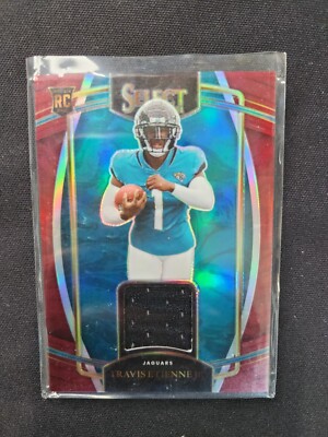 2021 Select Travis Etienne Jr. Rookie Swatches Red Prizm Jersey RC #RSW-TET