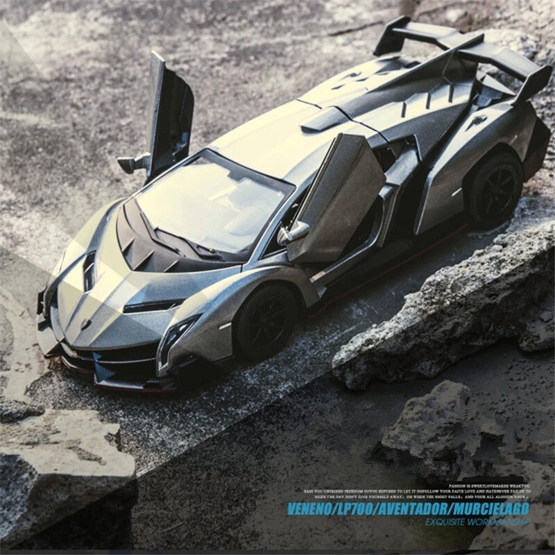 1/24 Veneno Alloy Sports Car Model Diecasts & Toy Vehicles Metal Kids Toys Gift