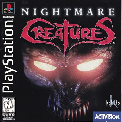 Jeu PS1 Nightmare Creatures – Version PAL Française Complète – Bon état