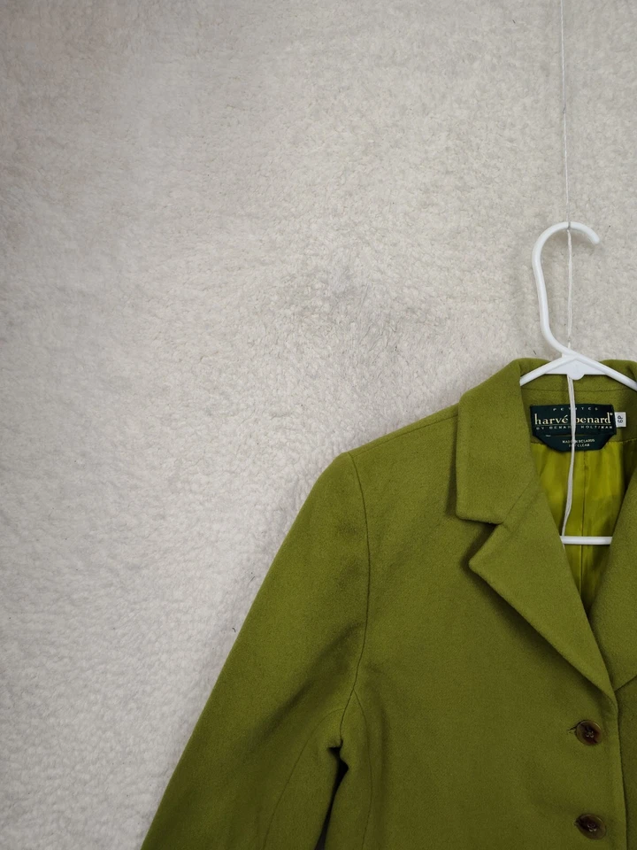 Traje de mujer Harve Benard 6P verde mezcla de nailon manga larga calce clásico blazer Foto 2 de 4