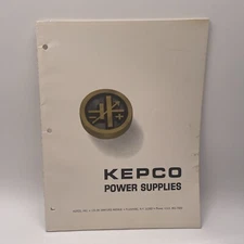 Vtg 1967 Kepco Power Supplies Catalog W/Price Schedule