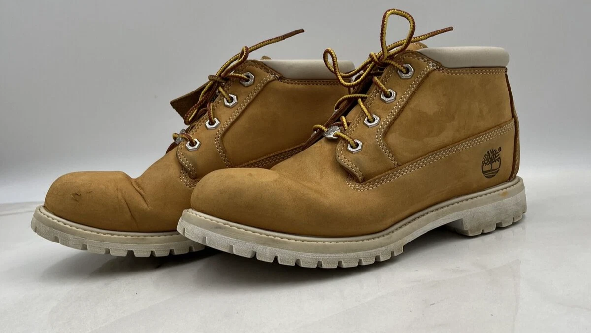 Stivali Timberland vintage donna 8 5 Nellie doppio grano WP 23391 grano