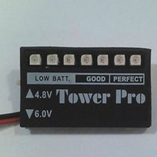 Professional Battery Voltage Indicator Monitor LED Receiver for RC Car & Drones