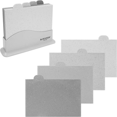 Blackmoor grau Schneidebrett 4er Set / Vielseitige und robuste Schneidebretter f