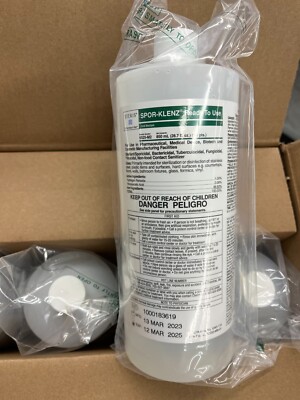 Steris 6525M2 Spor-Klenz RTU ready to use  +4 STERILE SPRAYERS  Expired 3-12-25