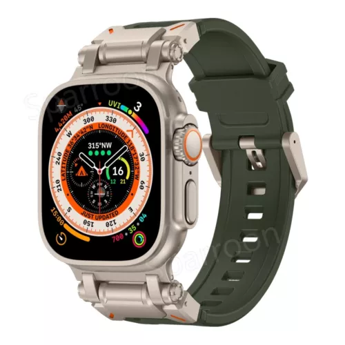 Silicone Sports Strap Band For Apple Watch Ultra 1 2 3 4 5 6 7 8 9 42/44/45/49mm - Picture 12 of 54