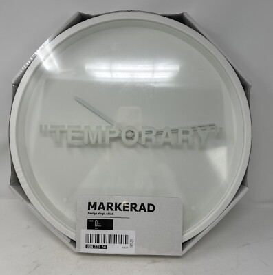 Virgil Abloh X IKEA MARKERAD “Temporary” Clock Art OffWhite BRAND