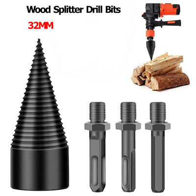WOOD Splitter Drill Bit High Speed Driver Twist Firewood Screw ...