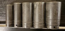 Snap-on 12 Drive Metric Deep Impact Socket Set 21mm-36mm 6pt - Simm W Rail