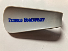 Vintage Famous Footwear Hard Plastic Shoe Horn - Grayish
