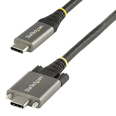 StarTech 3ft 1m Side Screw Locking USB C Cable 10Gbps (usb31ccslkv1m)