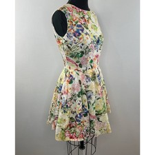 NWT The Style Theory TST Floral Linen Sleeveless Fit & Flare Spring Dress M USA