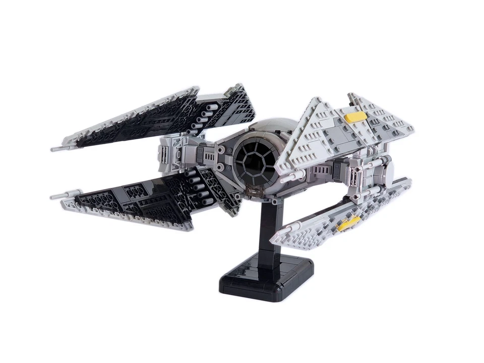 Modubrix Moc Building Blocks TIE Avenger Starfighter Sets Bricks Toys Kits - Image 3 of 4