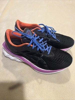 ASICS Novablast Women s Size 8 Running Shoes Black Blue Purple FF Blast