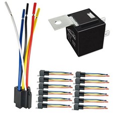 80/60Amp 12V 5-pin Relay Kit, SPDT 12-Volt Automotive Relay with 12 relays
