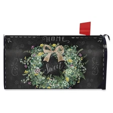 Briarwood Lane Home Sweet Home Wreath Mailbox Cover