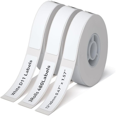 Thermo Etiketten 12x40mm Selbstklebend 3-Rollen-Pack NIIMBOT