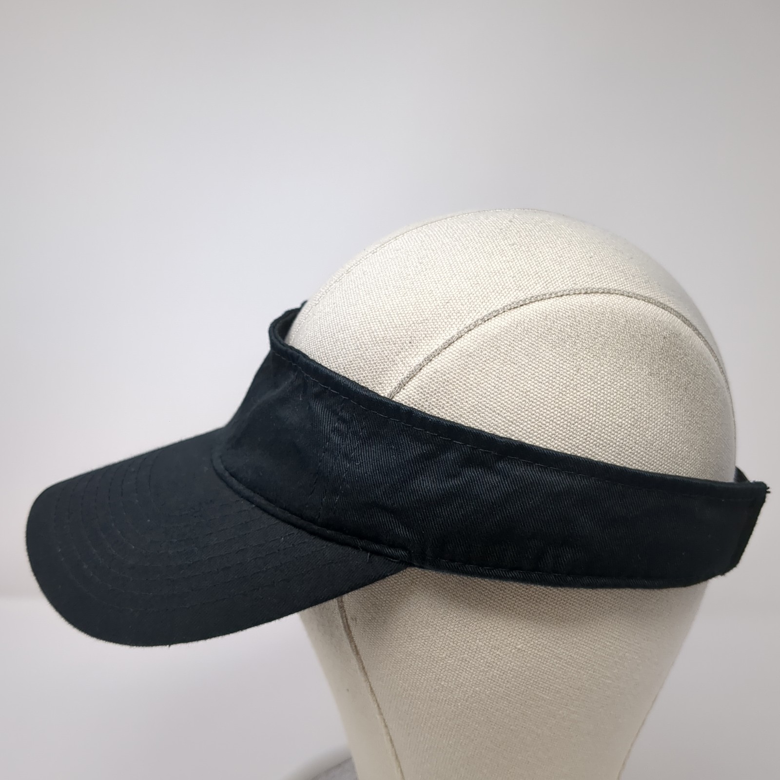Outdoor Cap Strapback Visor Hat Solid Black One S… - image 3