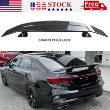 For Kia Forte 10-24 Carbon Fiber Style 46 Rear Trunk Spoiler Lip Wing Racing For Kia Forte 10-24 Carbon Fiber Style 46 Rear Trunk Spoiler Lip Wing Racing