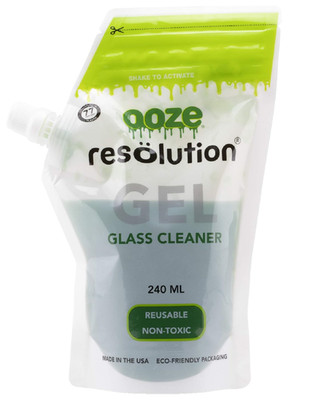 Ooze Resolution Non Toxic Gel Glass Cleaner - 240ml (1 Pack)